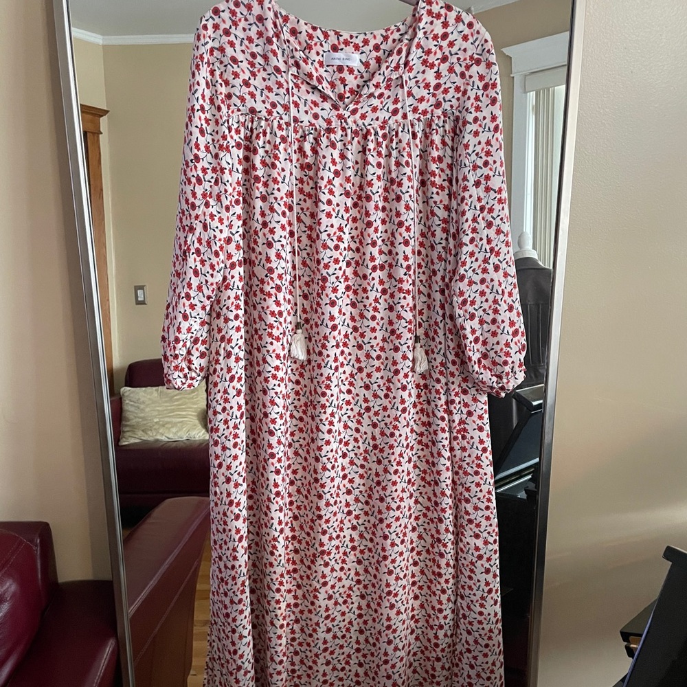 Blogger designer Anine bing silk Sz XS dress boho - Picture 1 of 8